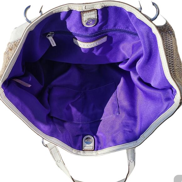 NWT - Juicy Couture 'Palm Spring Dorrit' Straw Tote Bag - Picture 5 of 6